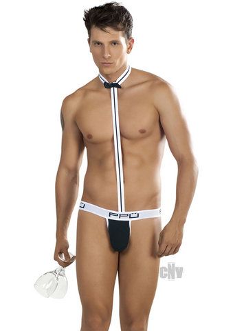 Cotton Lycra Thong Black Xl