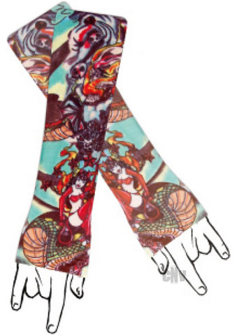 Ride The Snake Tattoo Sleeves