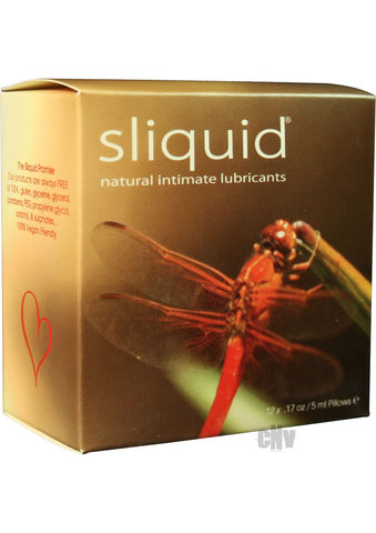 Sliquid Naturals Lube Cube – 12 pack pillows .17 oz