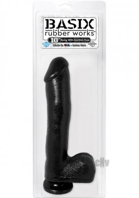 Basix 10 Dong W/suction Cup – Black