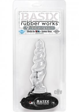 Basix 7 Vibrating Swirl Clear