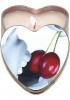 Edible Heart Candle - Cherry