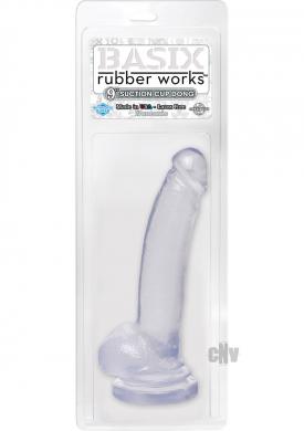 Basix 9 Suction Cup Dong Clear