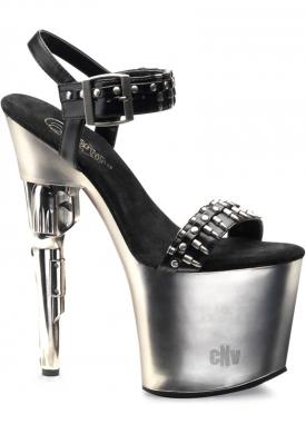 Bondgirl Black Platform Sandals