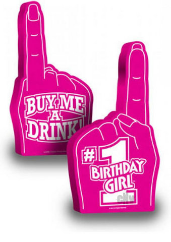 1 Birthday Girl Foam Finger