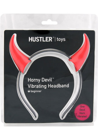 Horny Devil Vibrating Headband Red/black
