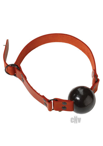 Lrg Gag Ball D Ring Red Strapblk Ball