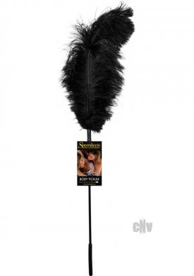 Ostrich Feather Black Tickler