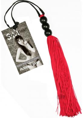 10 Small Rubber Whip Red