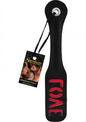 12 Leather Love Impression Paddle
