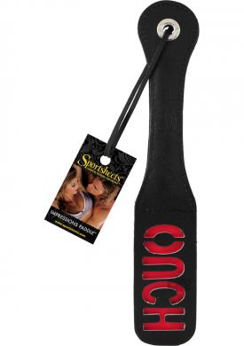 12 Leather Ouch Impression Paddle