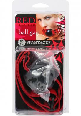 Lrg Gag Ball D Ring Red Strapblk Ball