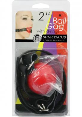Large Red Ball Gag – D Ring