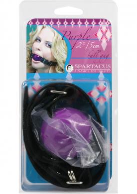 Large Purple Ball Gag – D Ring
