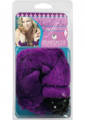 Purple Fur Line Handcuffs