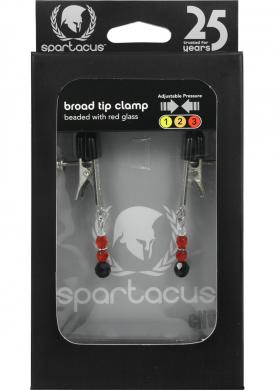 Red Beaded Clamps – Broad Tip