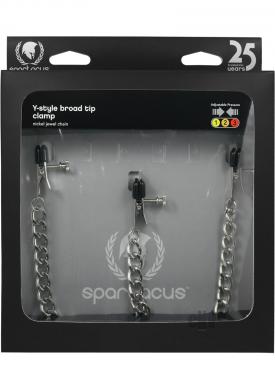 Y Style Broad Tip Clamps W/clit Clamp