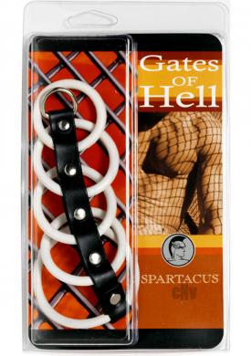 5 Ring White Rubber Gates