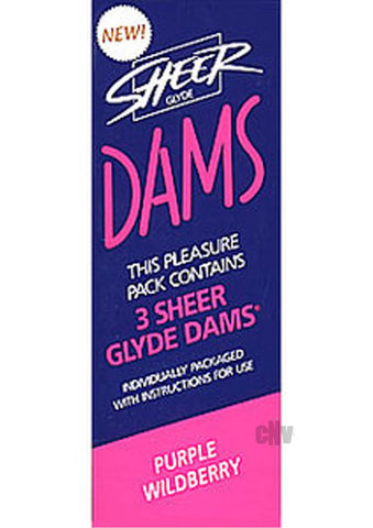 Sheer Dental Dams Purple/berry
