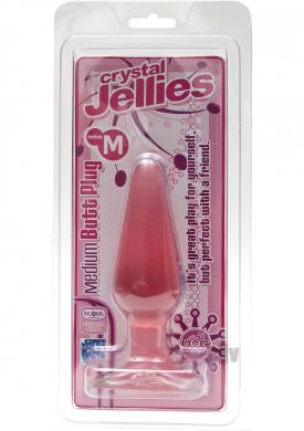 Medium Pink Jelly Butt Plug