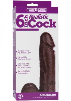 6 Realistic Cock Black