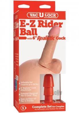 6 Realistic Cock With E-z Ball
