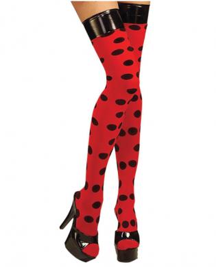 Lady bug thigh highs