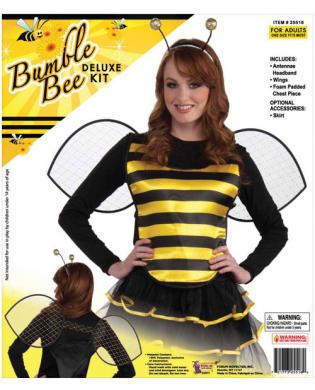 Bumble bee deluxe kit – includes antennae headband, wings and foam padded chest piece