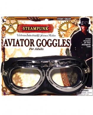 Steampunk aviator goggles