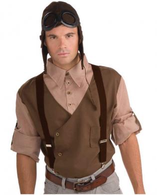 Steampunk brown suspenders