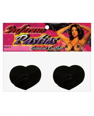 Leather pasties – hearts