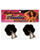 Leather pasties - flowers w/bells