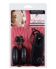 Broad tip vibrating nipple clamps - black