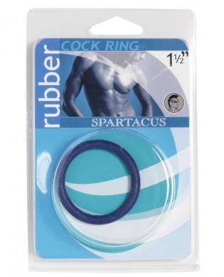 Rubber cock ring – medium blue