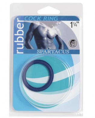 Rubber cock ring – small blue