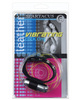 Leather vibrating cock ring - black