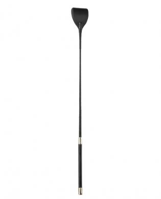 27in long wide tip crop – black