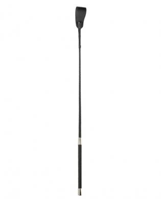 18in medium tip bat riding crop – black