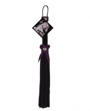 Love knot flogger – black and purple