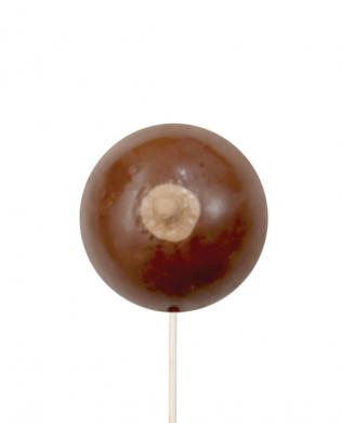 Small boob on a stick - milk chocolate