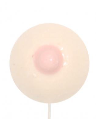 Large boob on a stick - white chocolate