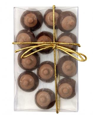 Bite size boobies - milk chocolate pack of 12