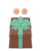 Christmas milk chocolate box w/bow and boobie surprise