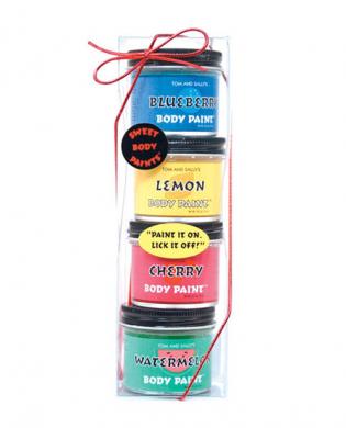 Tom and sally’s body paint kit – 2 oz jars 4 asst. flavor