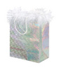 Maribou Gift Bag - Silver Hologram