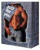 Man in blue jeans gift bag