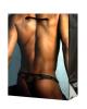 Man in camo thong - rear view gift bag