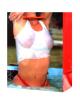 Lady in hot tub w/wet t-shirt gift bag