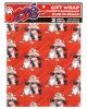 Leather santa claus gift wrap - 2 sheets