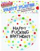 Happy fucking birthday 7in plates - 8 per pack